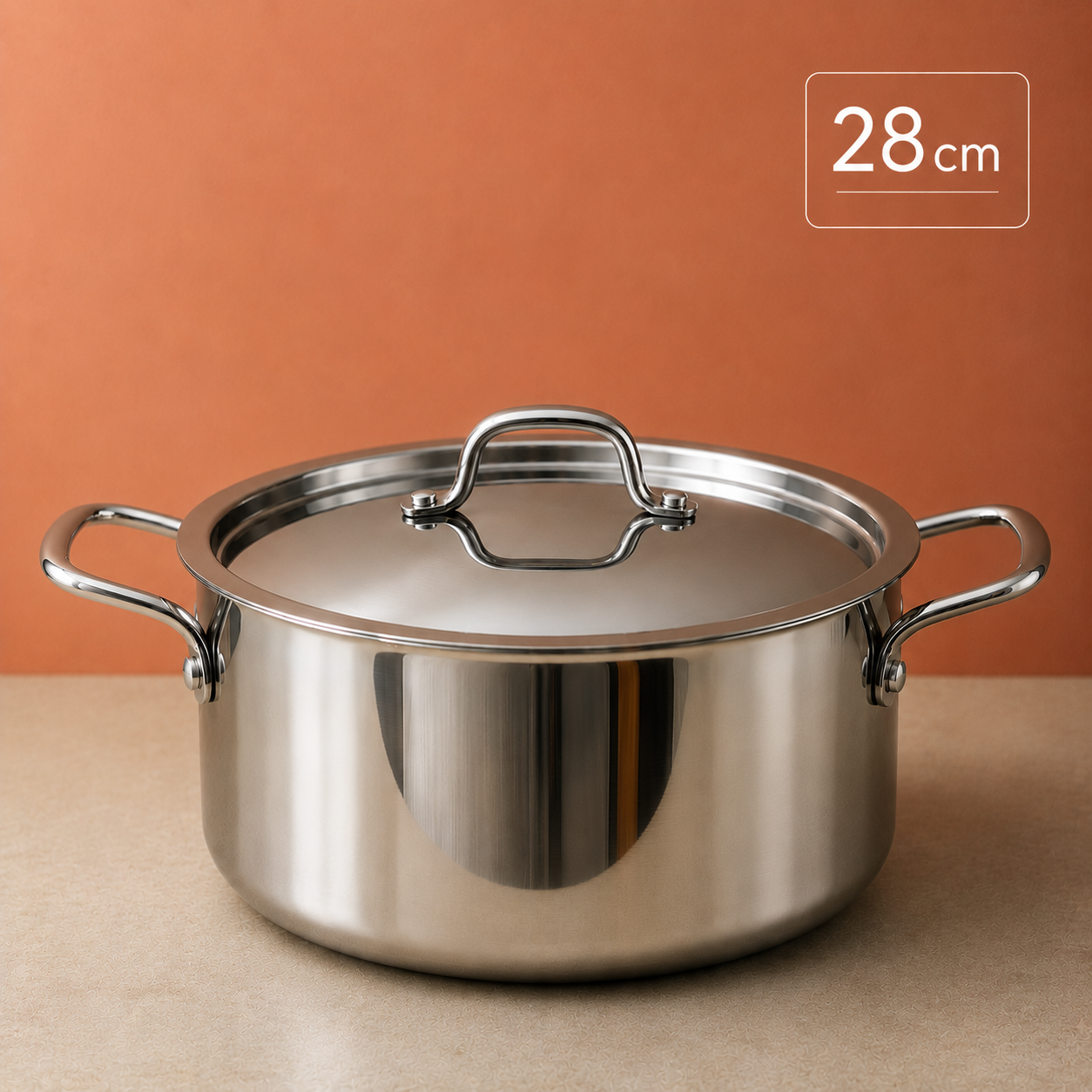 Triply Multi Cooking Pot with Lid | Induction Compatible - Stainless Steel