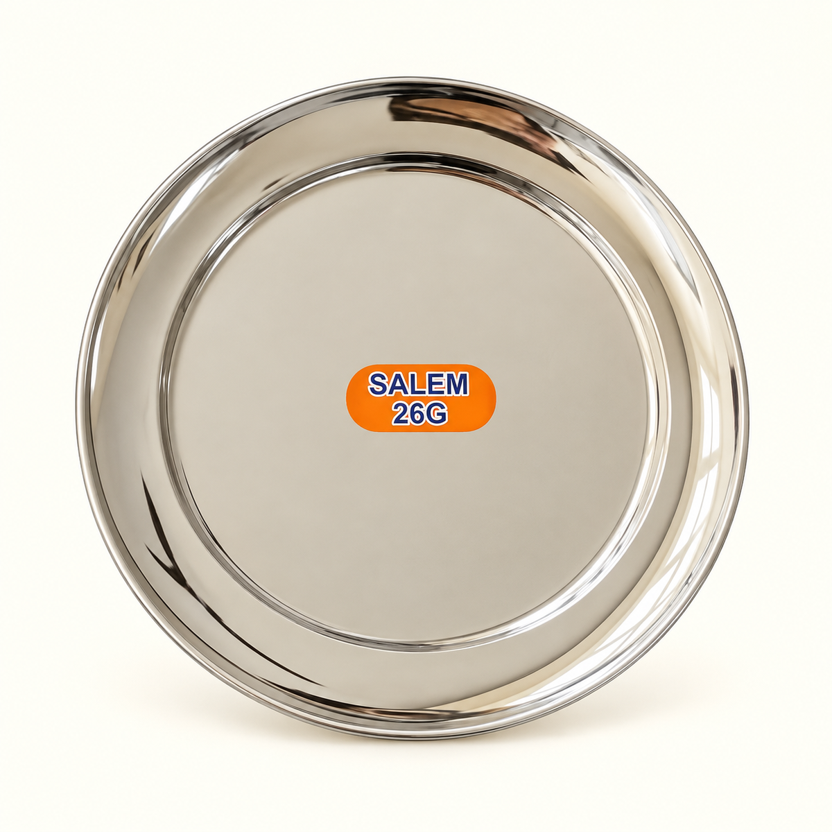 Annam's 6 inch Salem stainless steel snack plate – free with the Mini Diwali Combo