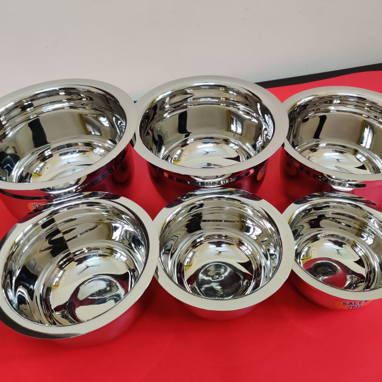 Chettinad Kuzhambu satti (4) big to small set of 6