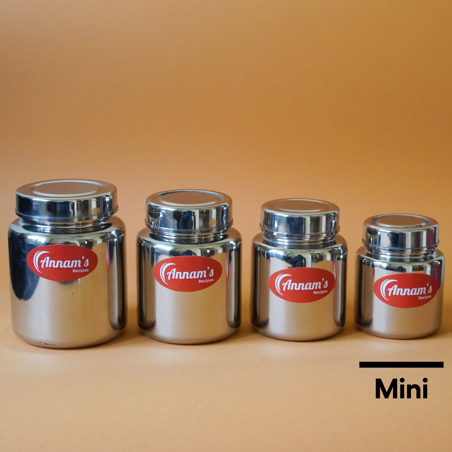 Horlicks bottle in stainless steel