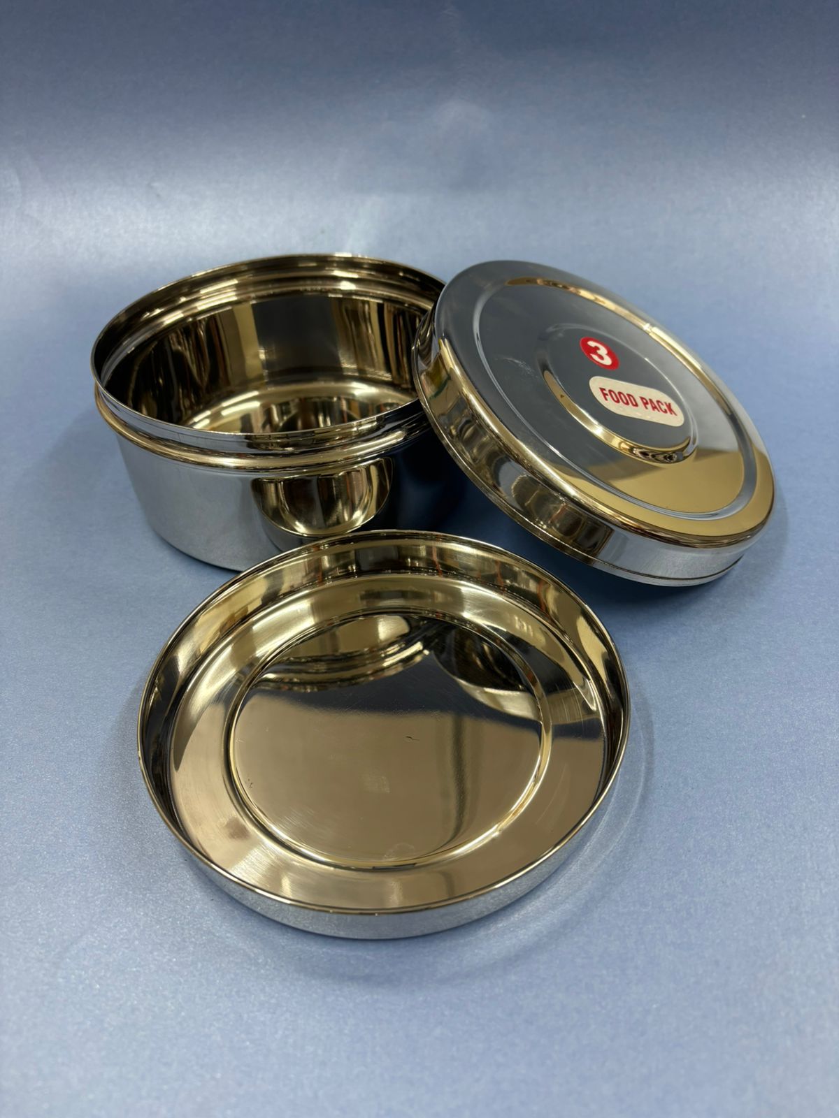 Premium stainless steel lunchbox with secure lid for school, office, and travel meals