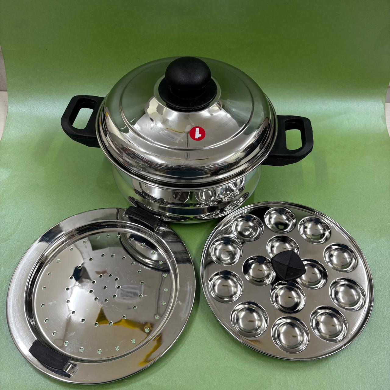 Idli Steamer complete set – Stainless steel
