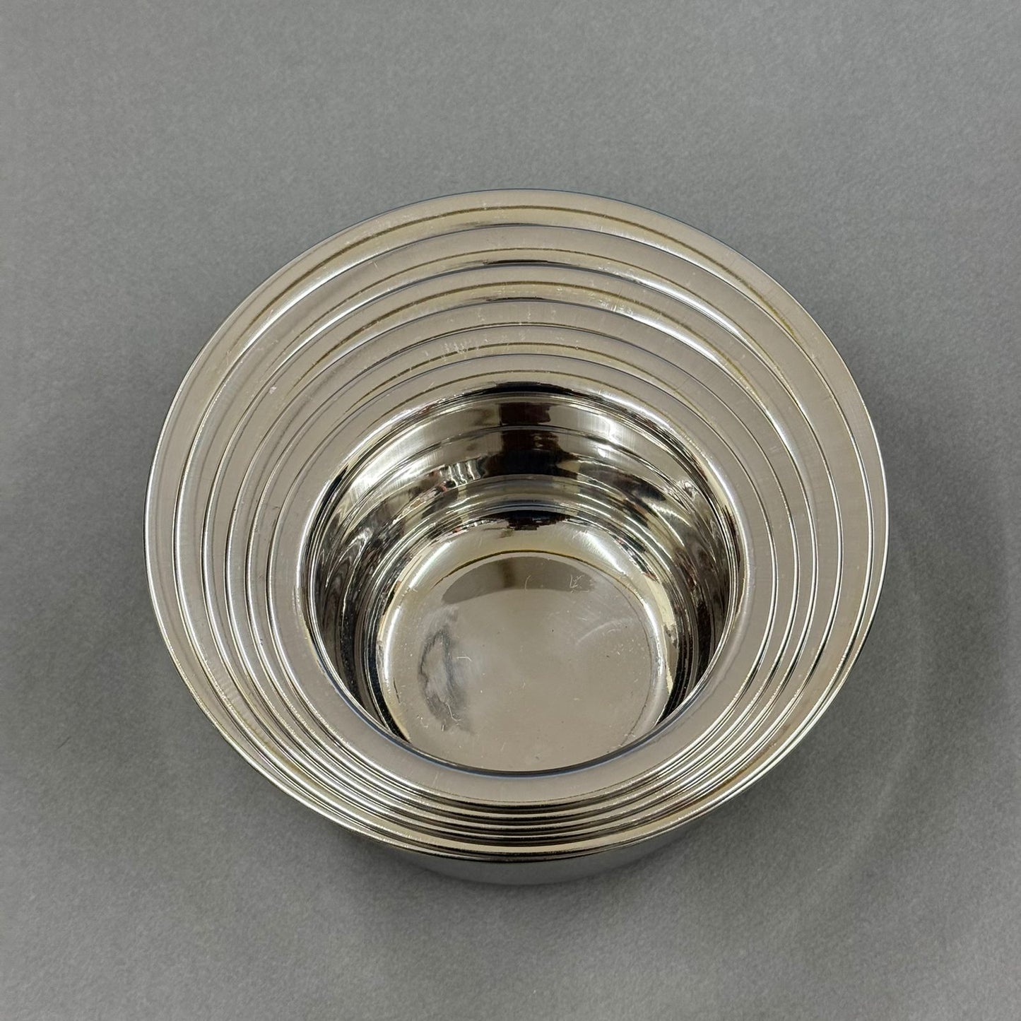 Stainless Steel Mysore Tope Set – 6 Chettinad Serving Bowls