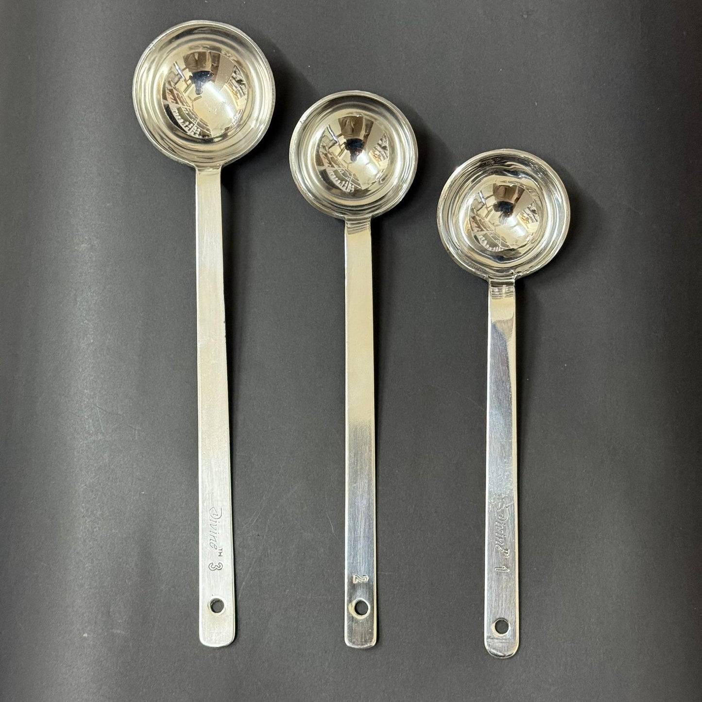 Sambar Kuzhikarandi set of 3 – Large Stainless Steel Ladle