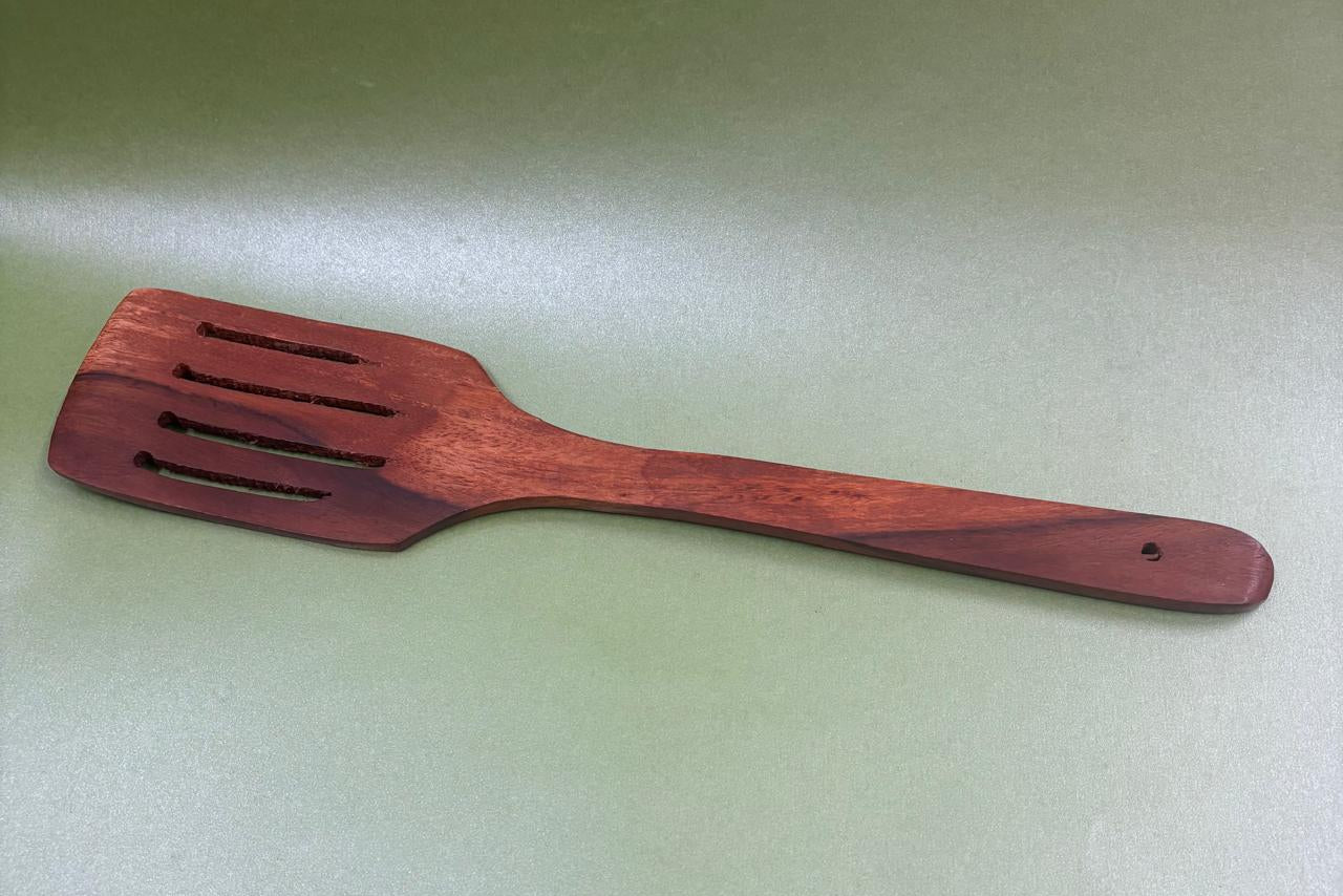 Slotted Wooden Spatula for Everyday Cooking