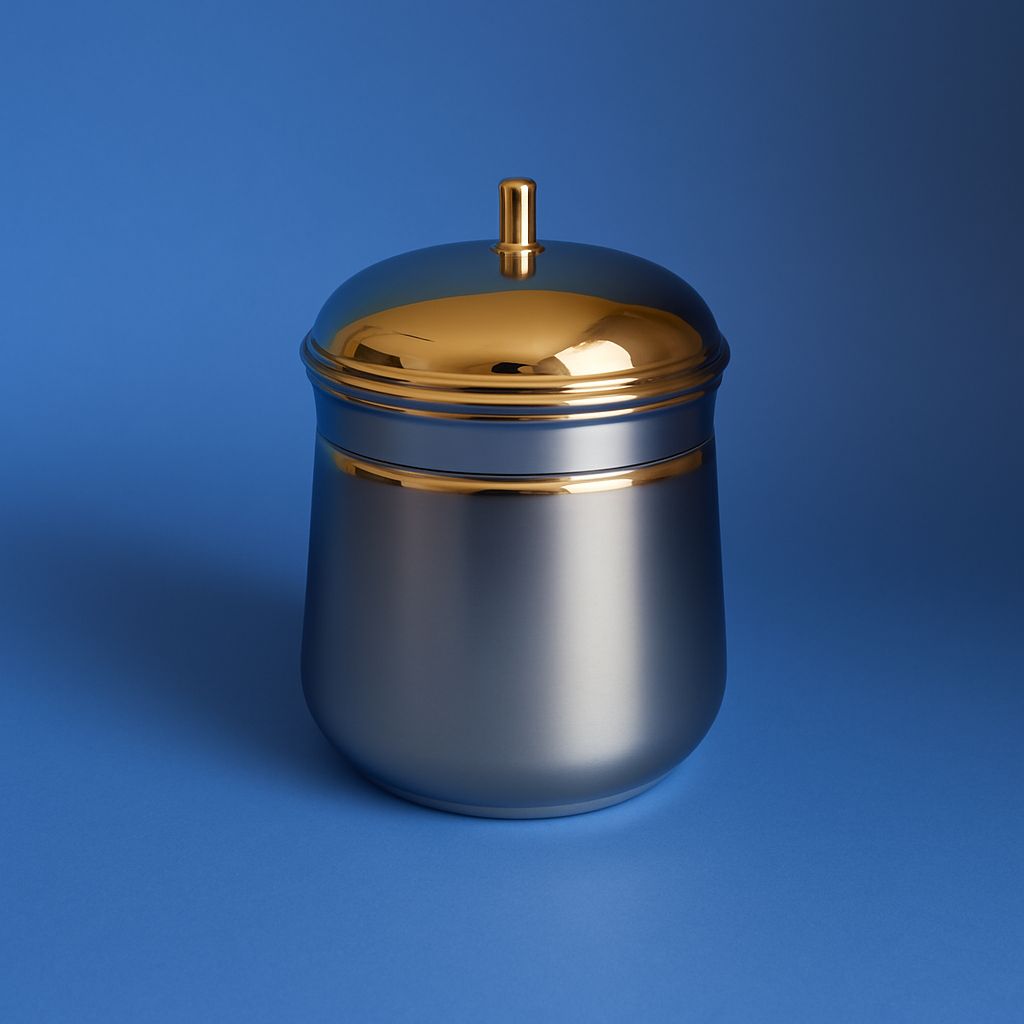 घी का बर्तन चेट्टीनाड बड़ा | घी कंटेनर स्टील