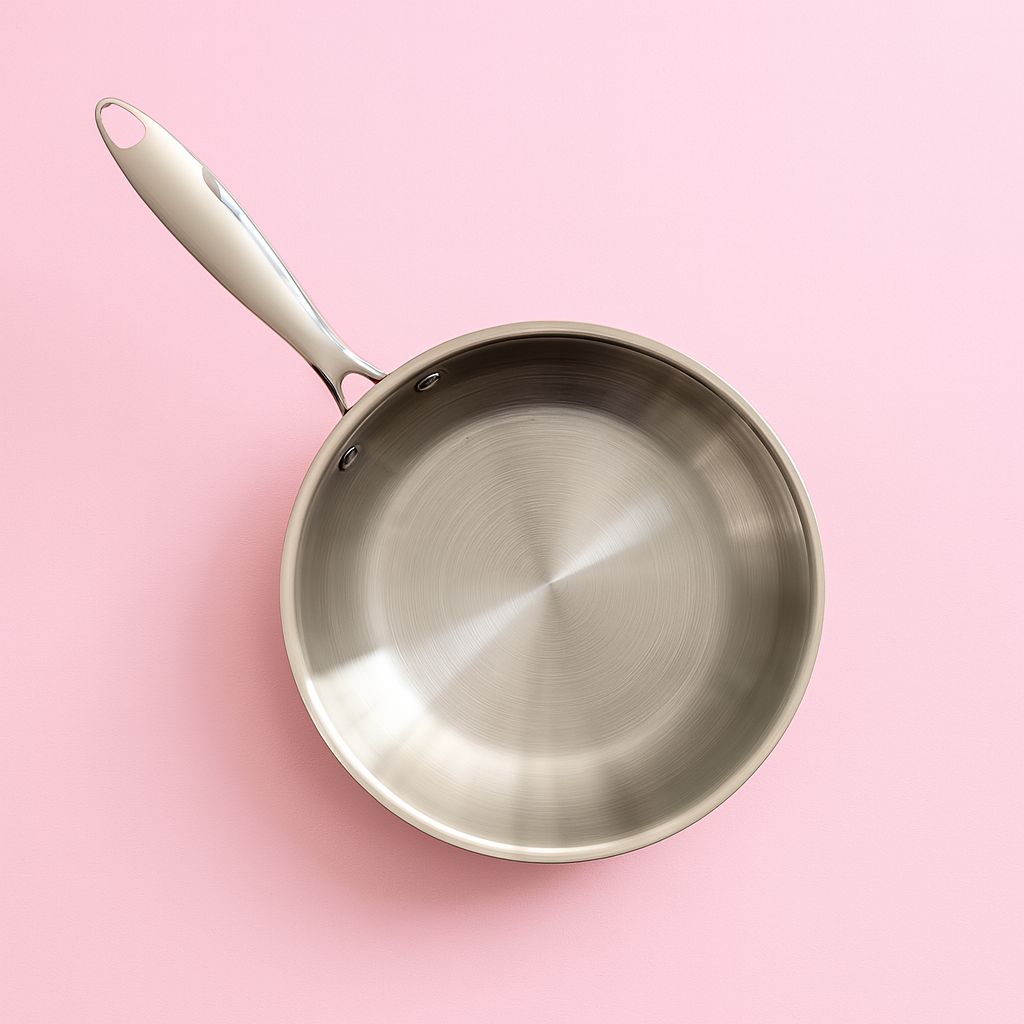 Tri-Ply Stainless Steel Frying Pan – Heavy Duty & Induction Compatible