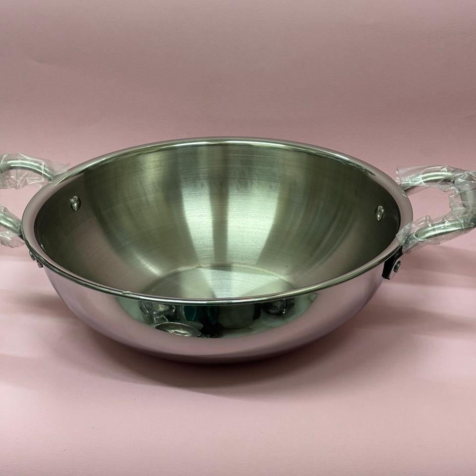 TriPly Kadai - Stainless Steel (Without Lid)