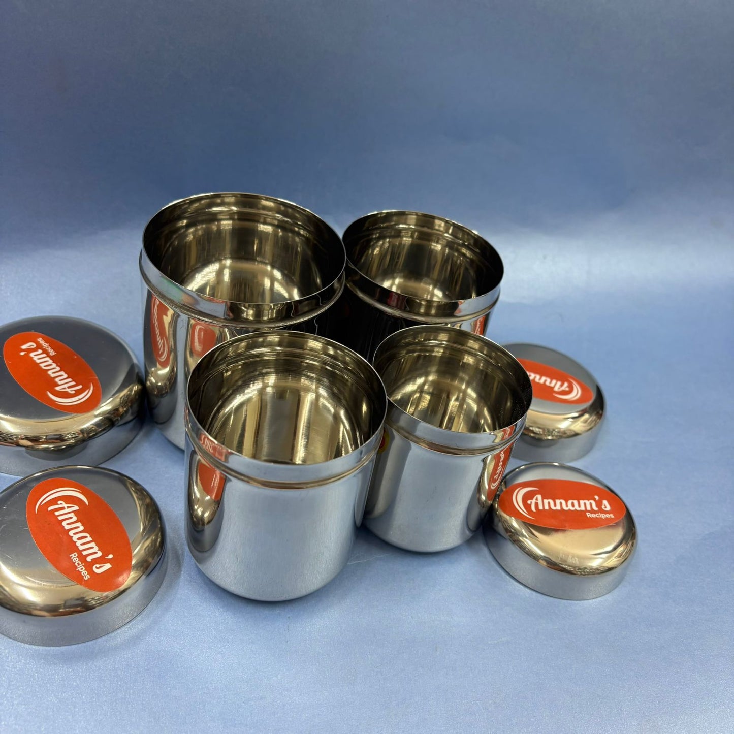 Apple Deep Dabba - Stainless Steel Container with Lids