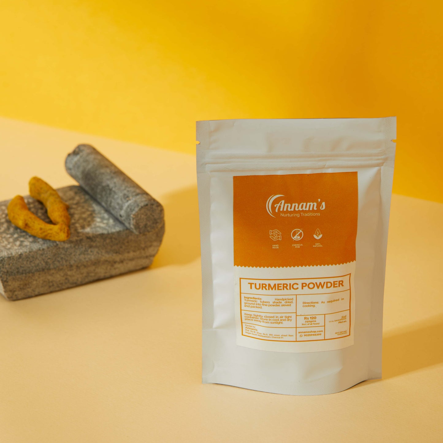 Turmeric Powder upgrades taste and nutrition, enhancing flavors as you get the health benefits from turmeric.