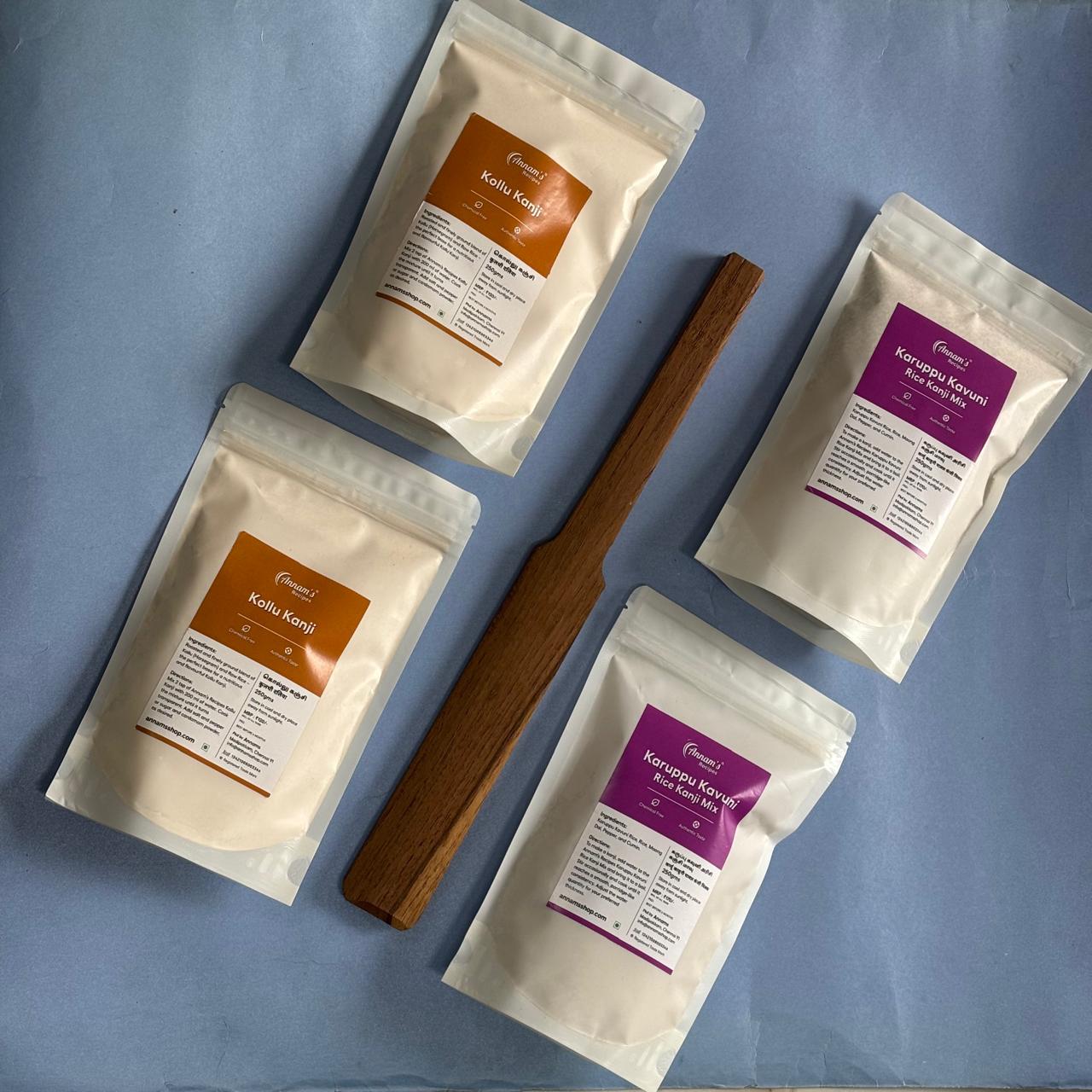 Weight loss combo pack with Kollu Kanji and Karuppu Kavuni Rice Kanji