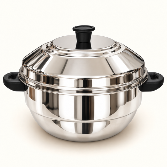 Annam's 21 Idli Pot with Steamer Plate in stainless steel – makes 21 idlis in one batch