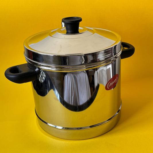 Annam's 24 Idli Cooker with stand in stainless steel