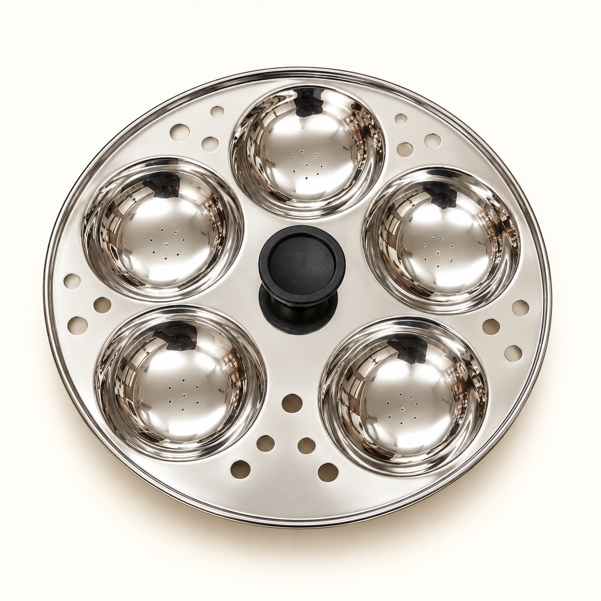 Annam's 24 Idli Pot with Steamer Plate in stainless steel