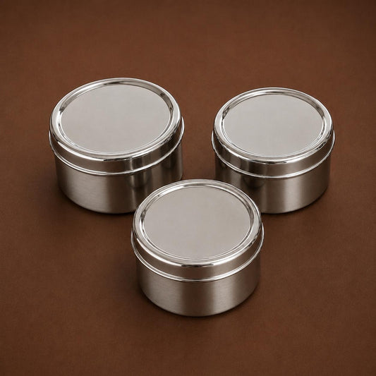 Left Over Food Storage Box Set – 3 | Stainless Steel