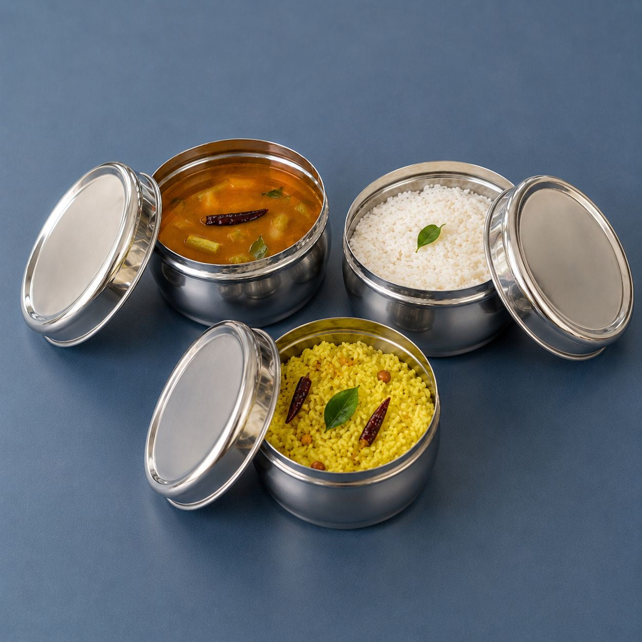 Left Over Food Storage Box Set – 3 | Stainless Steel