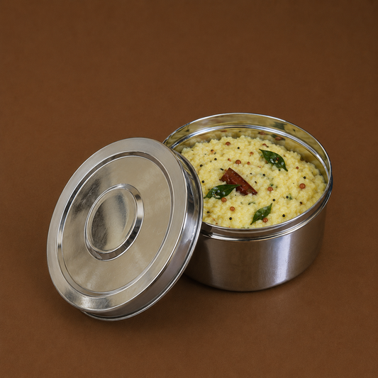 Classic Lunch Box with Lid - Stainless Steel