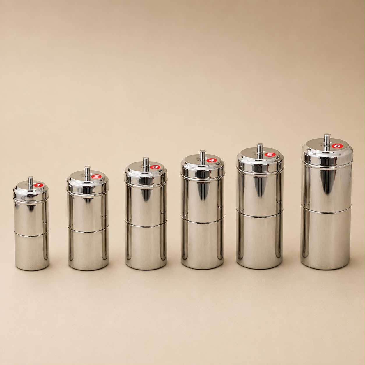 Complete range of stainless steel coffee filters for home and office use.
