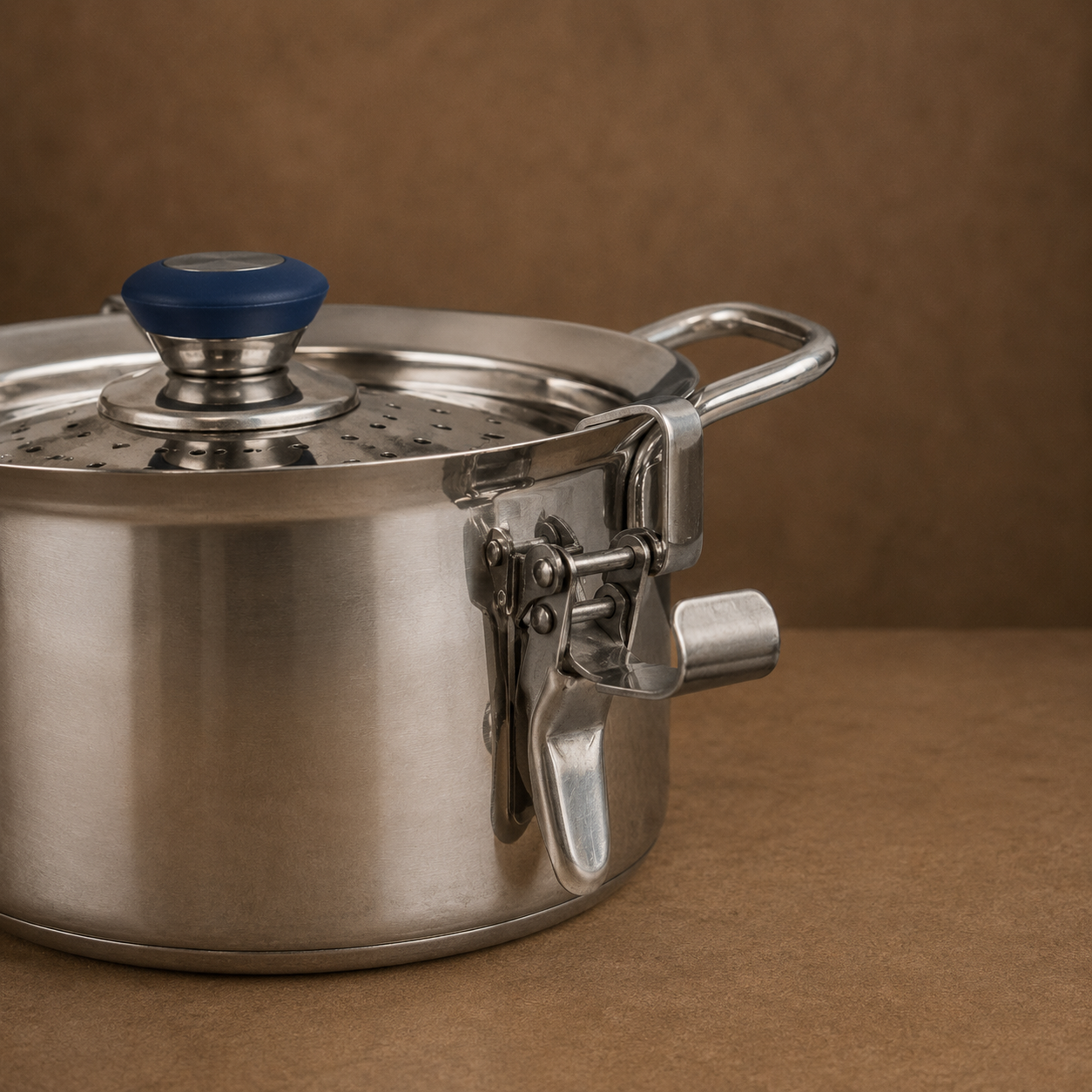 Rice Strainer Pot (Annapathiram) with Sandwich Bottom – Stainless Steel