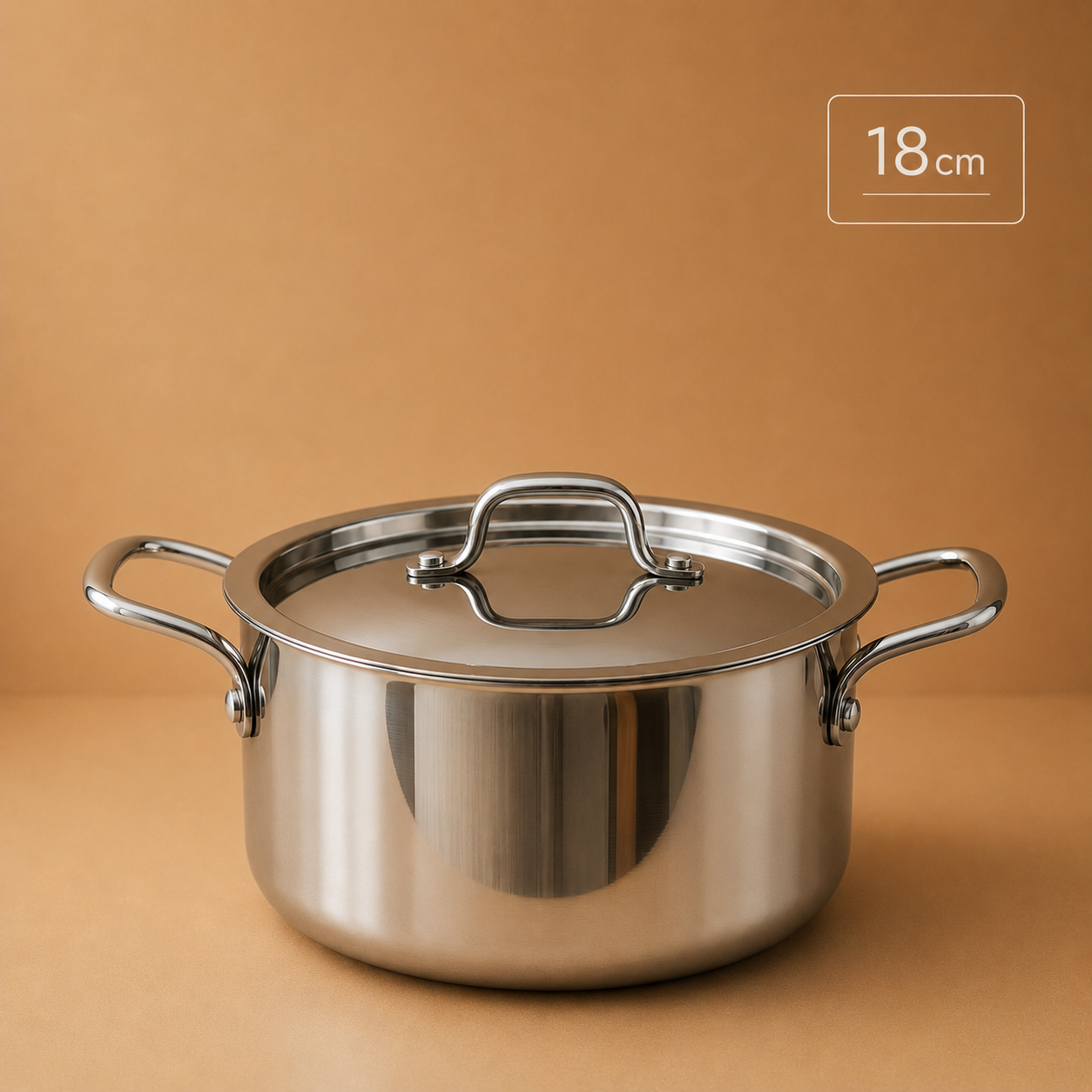 Triply Multi Cooking Pot with Lid | Induction Compatible - Stainless Steel