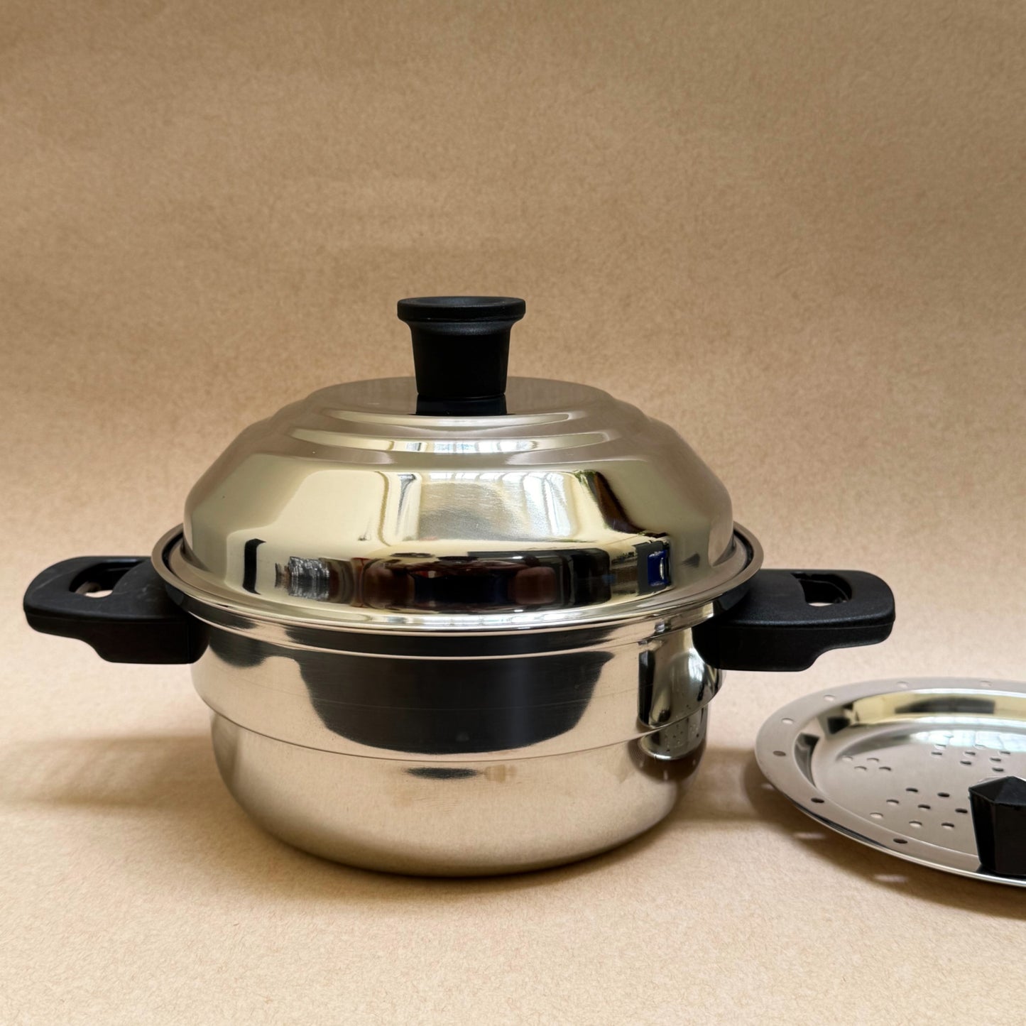 6 Idli Pot with Steamer Plate - Stainless Steel