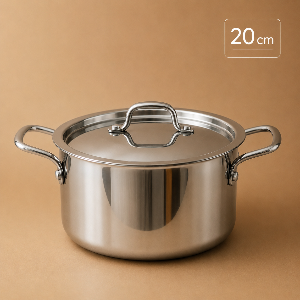 Triply Multi Cooking Pot with Lid | Induction Compatible - Stainless Steel