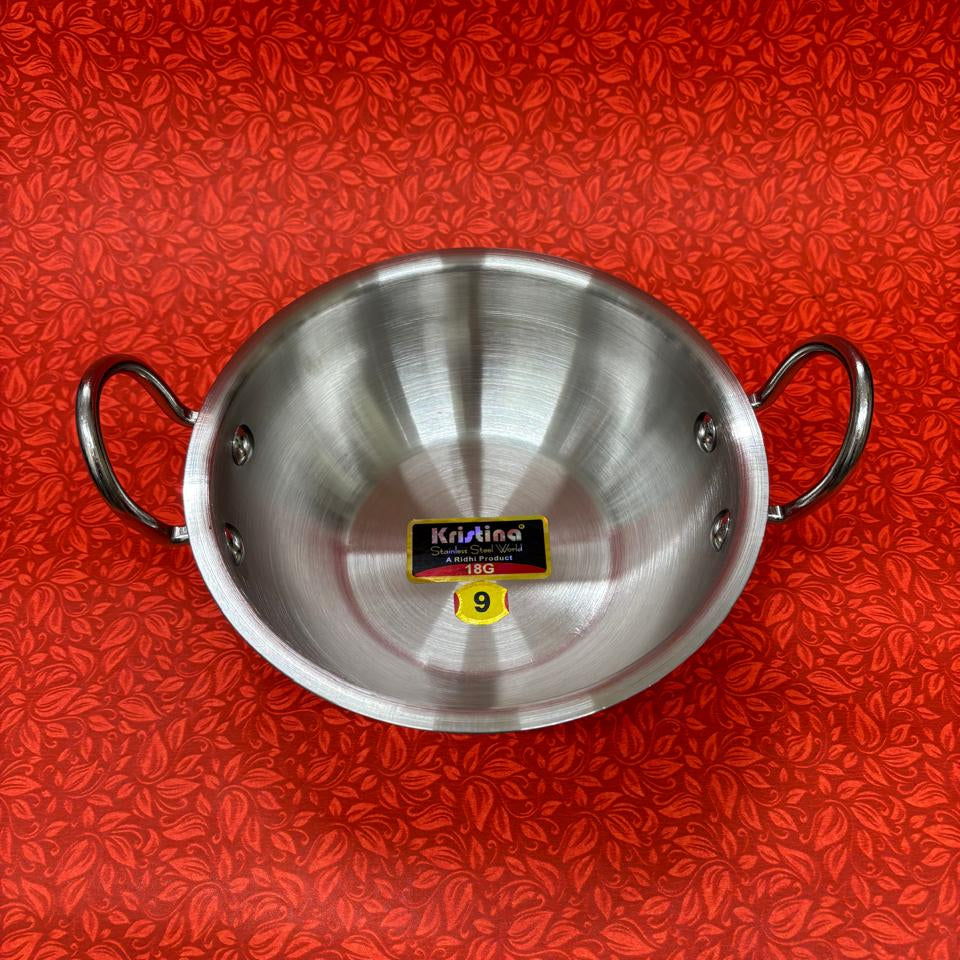 Baby Kadai 18G Stainless Steel (Induction Base)