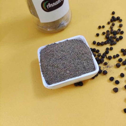 Black Pepper Powder made from pure pepper, this seasoning is sure to give your meals a kick