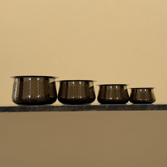 Chettinad Laser Adukku Satti - Stainless Steel Serving Bowls VS