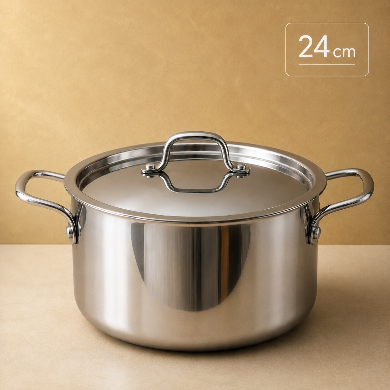Triply Multi Cooking Pot with Lid | Induction Compatible - Stainless Steel