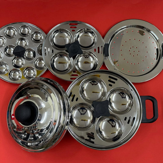 Idli Steamer complete set – Stainless steel