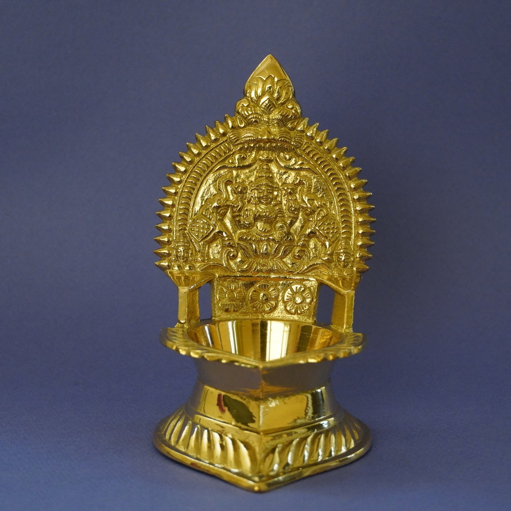 Gajalakshmi Deepam in Brass