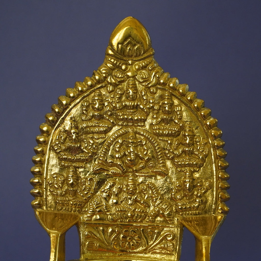 Gajalakshmi Deepam in Brass