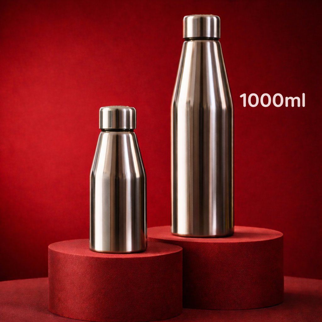 Stainless Steel Water bottle - Slim and Stylish | 500ml and 1000ml