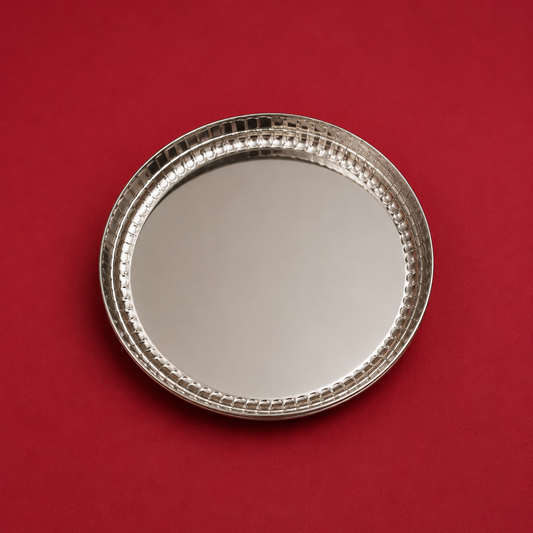 Decorative Tiffin Plate - Stainless Steel