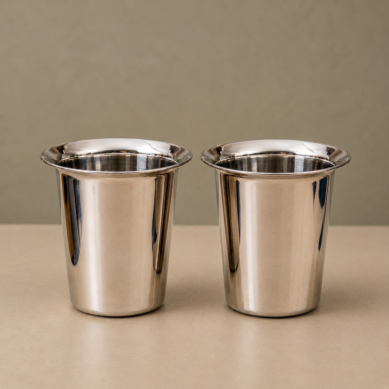 Water Tumbler Set of 2 - Stainless Steel