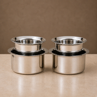 Coffee Dabara Pair - 2 Pcs set Stainless Steel