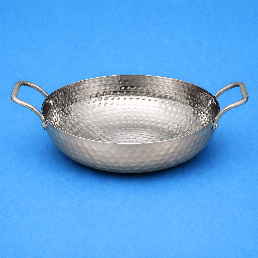 Dotted Kadai in Stainless Steel – Induction Friendly