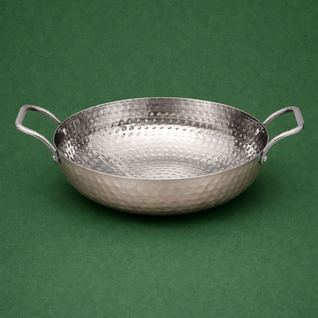 Dotted Kadai in Stainless Steel – Induction Friendly