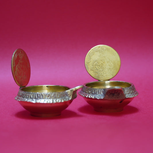 Kubera Lakshmi Deepam | Kubera Lakshmi Vilakku Small Light Pair