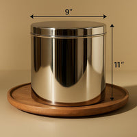 Rice Keeper Chettinad Stainless Steel Full Dabba Large