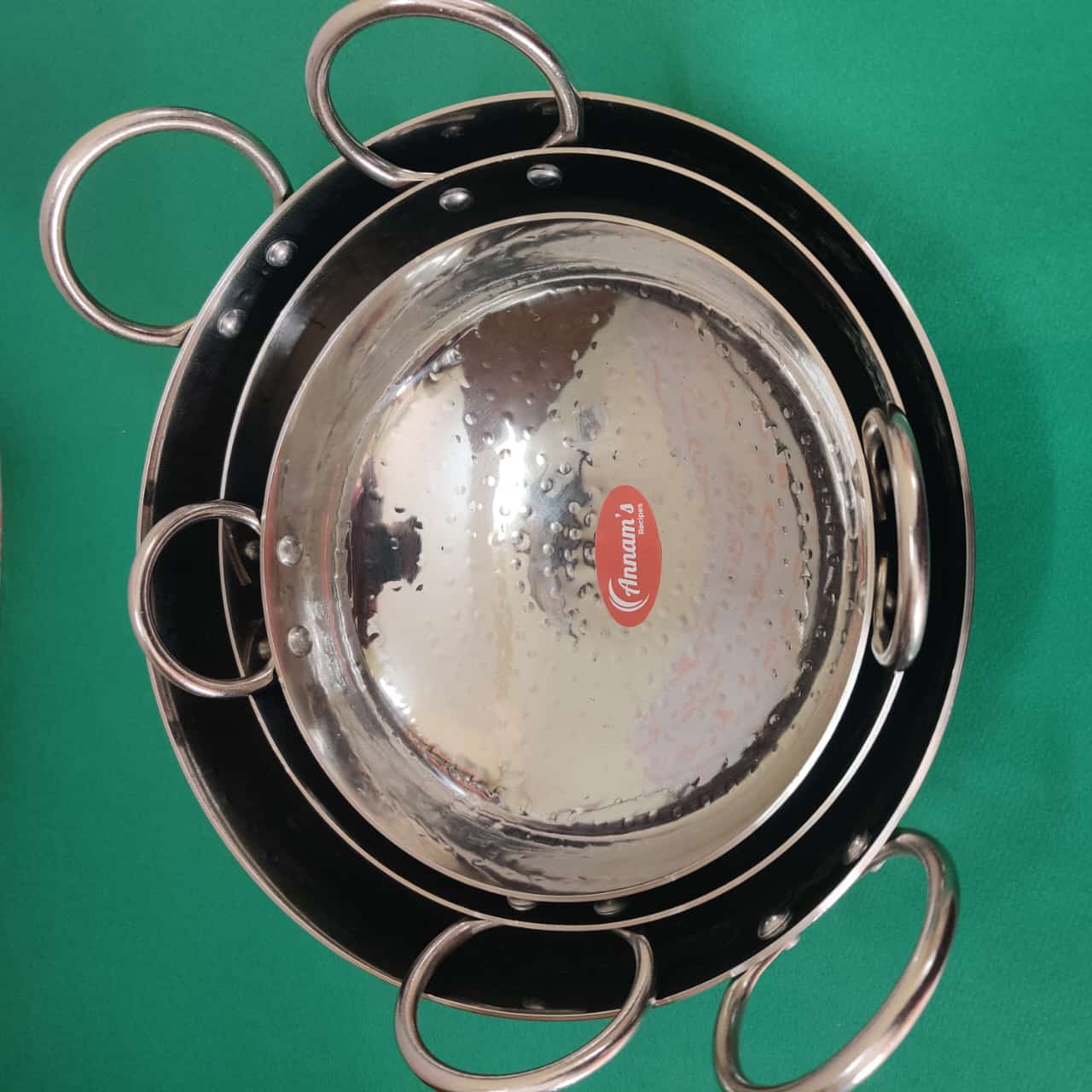 Steel Kadai | Dotted Kadai for Cooking