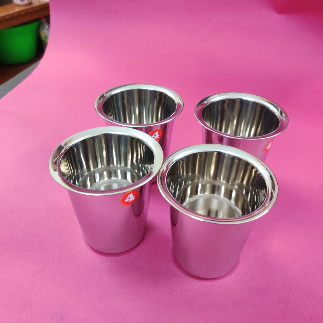 Stainless Steel Water Tumbler set of 4