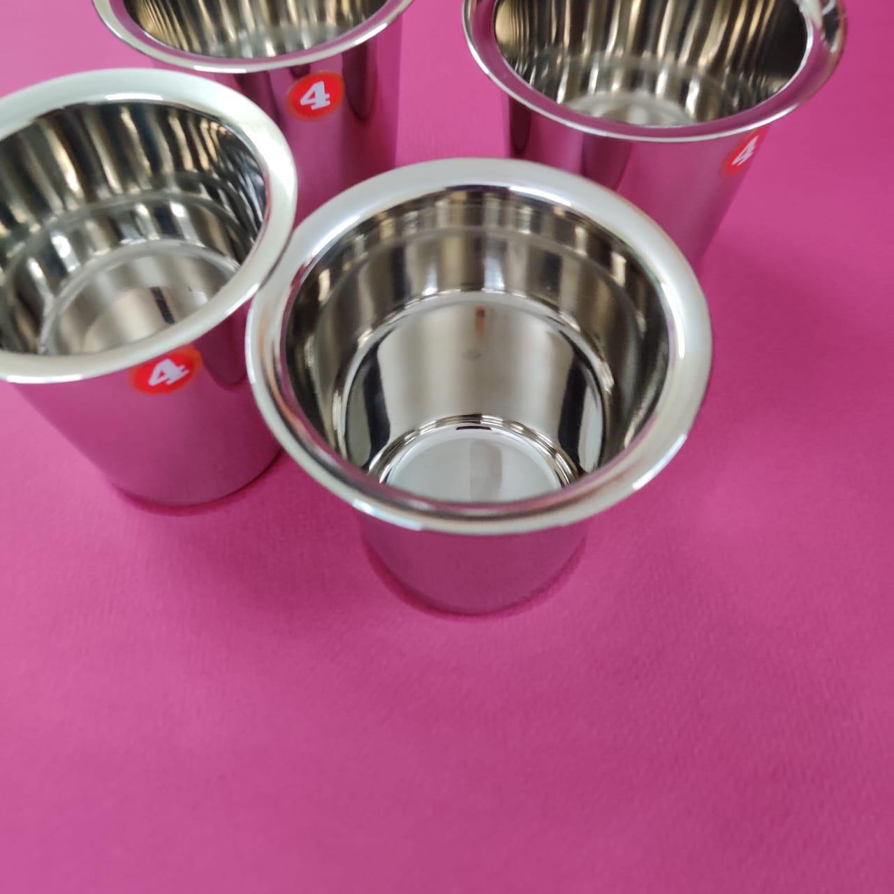 Stainless Steel Water Tumbler set of 4