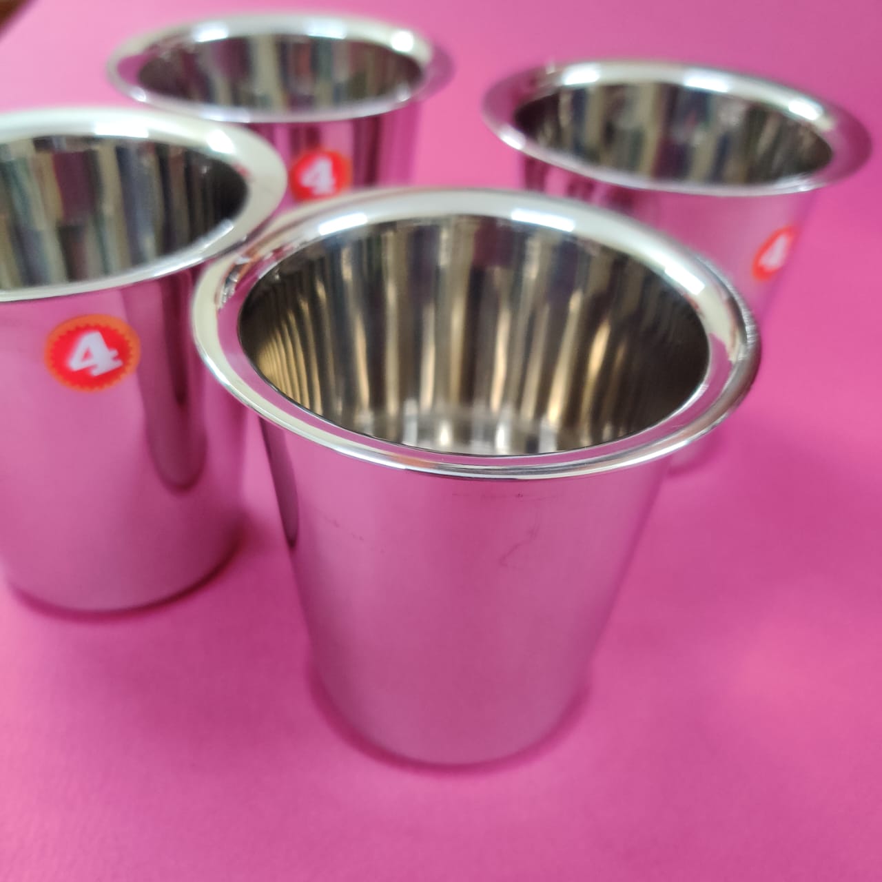 Stainless Steel Water Tumbler set of 4