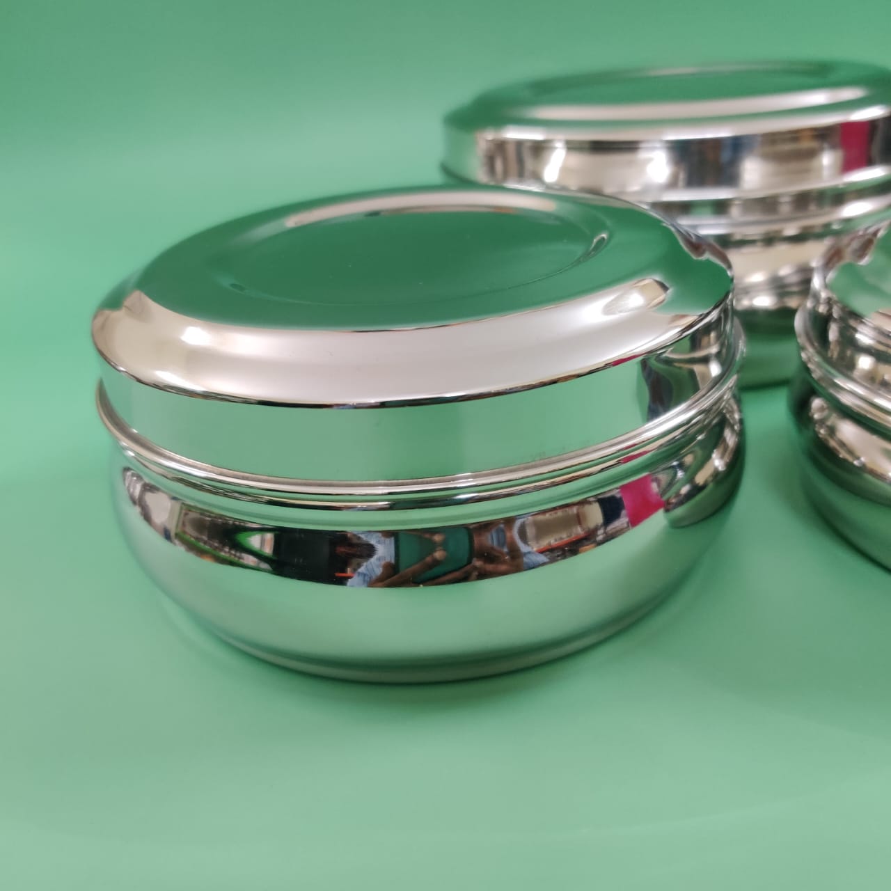 Karaikudi  Double  Ring Poori Box Set of 3