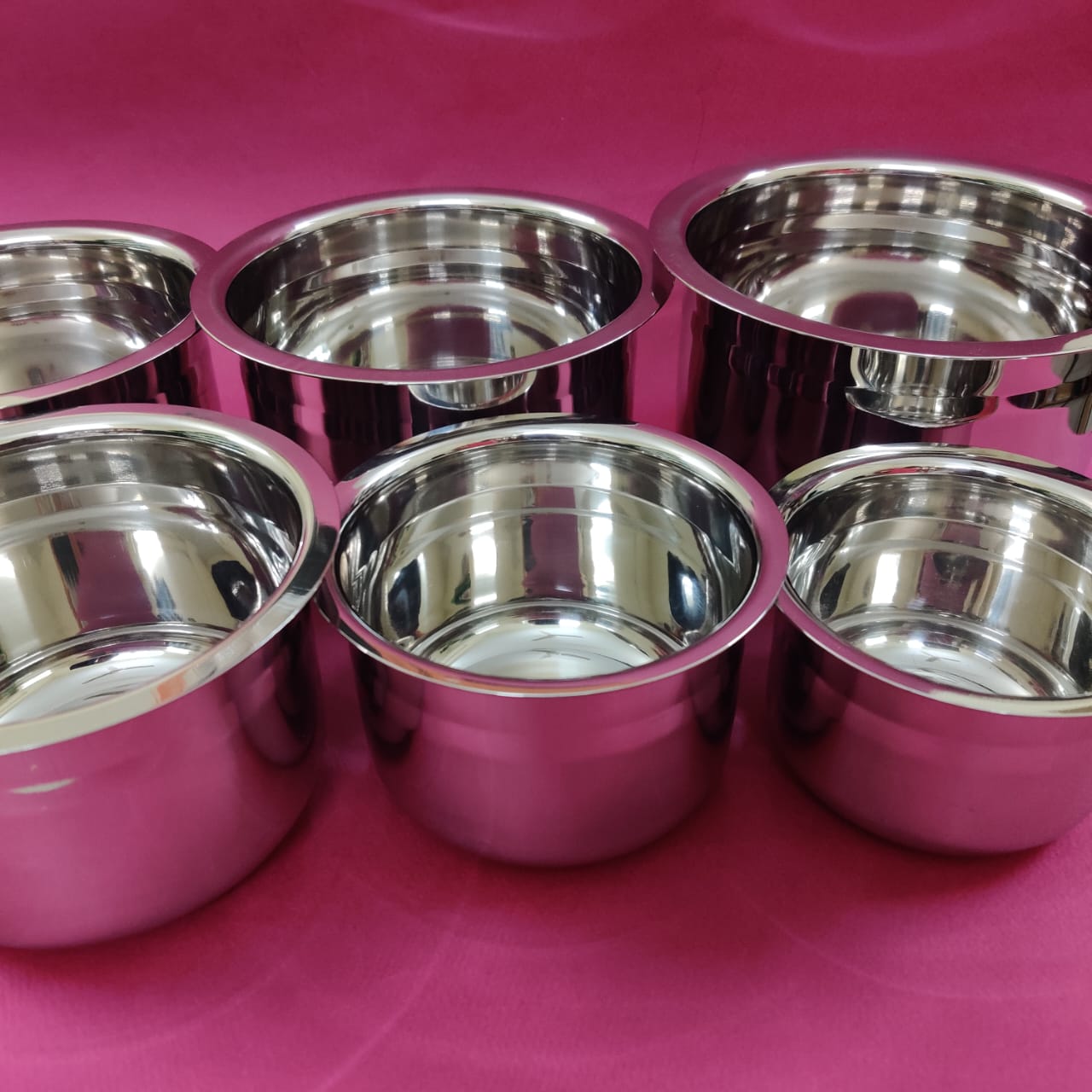 Karaikudi Short Flat Adukku satti set of 6