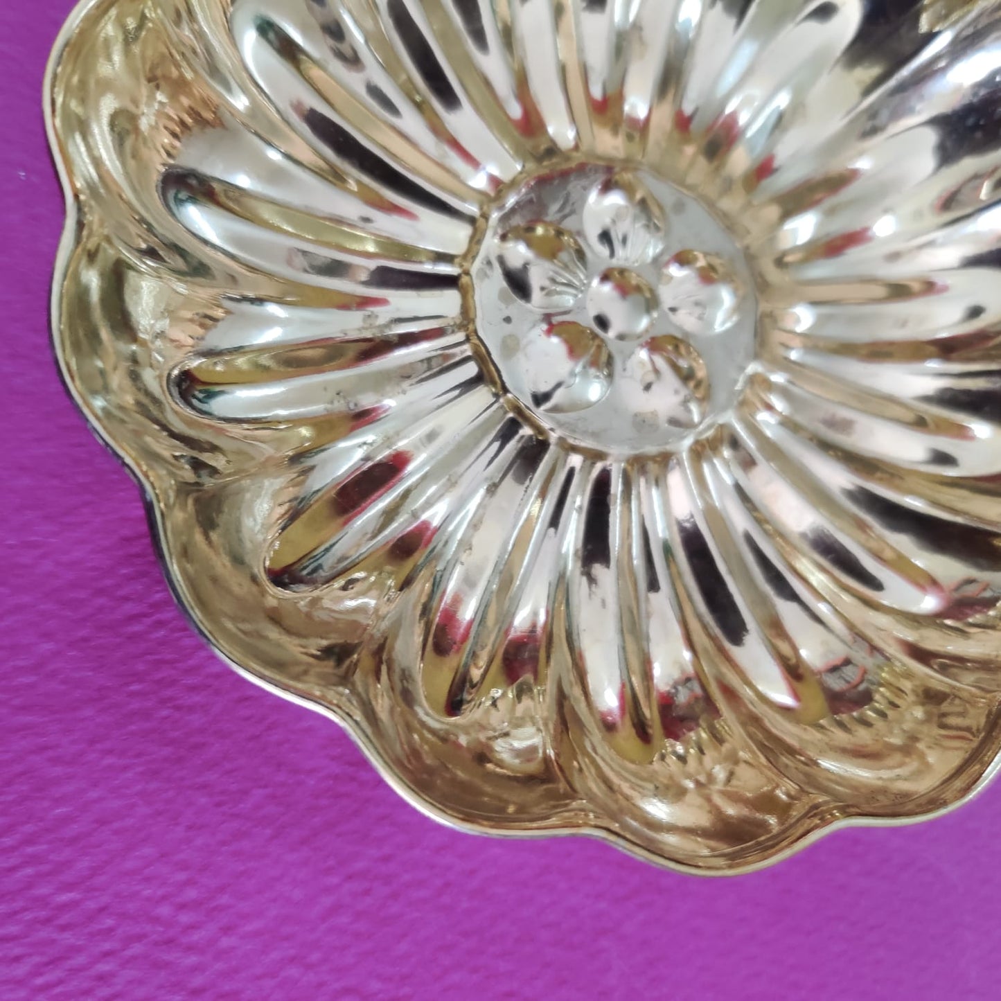 Brass Lotus Flower Plate