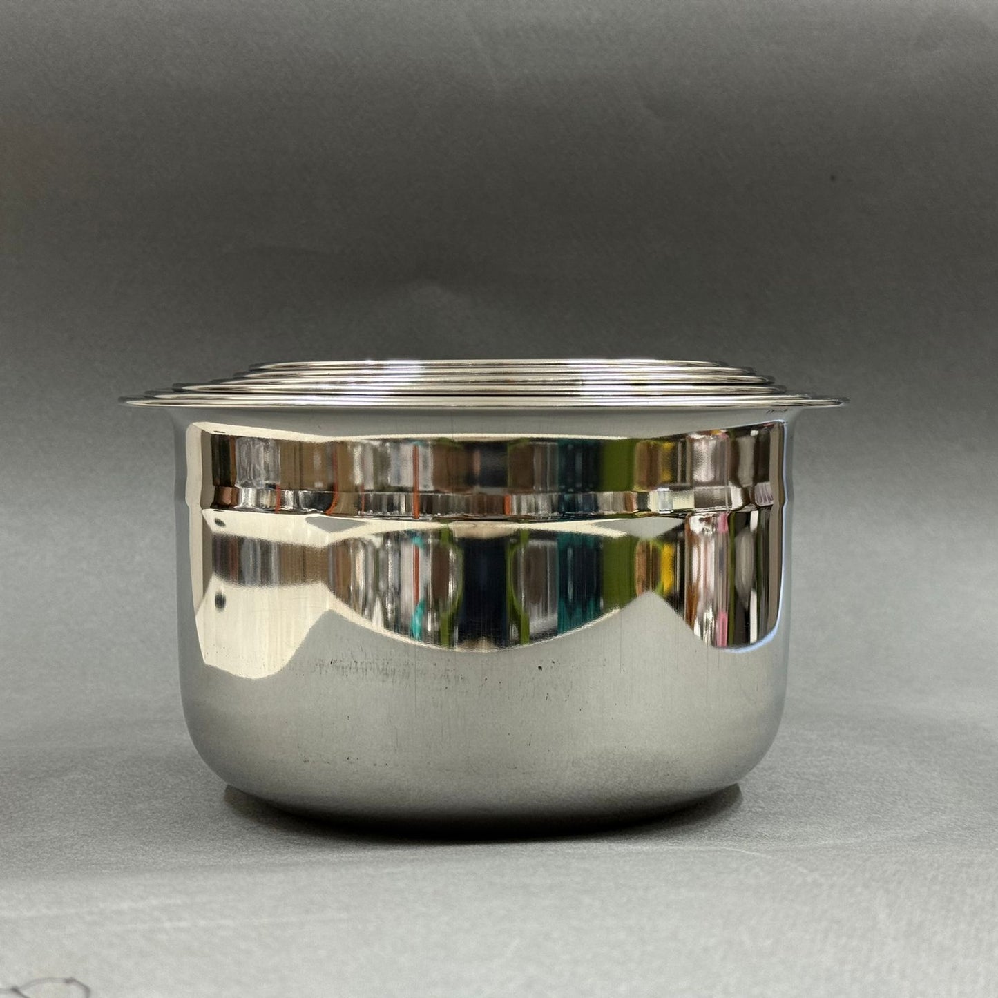 Stainless Steel Mysore Tope Set – 6 Chettinad Serving Bowls