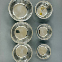 Chettinad Mysore Adukku Set of 6 - Stainless Steel Serving Bowls